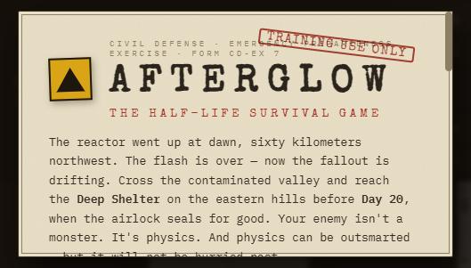AFTERGLOW screenshot