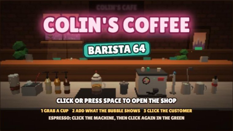 Colin's Coffee Café 64 screenshot