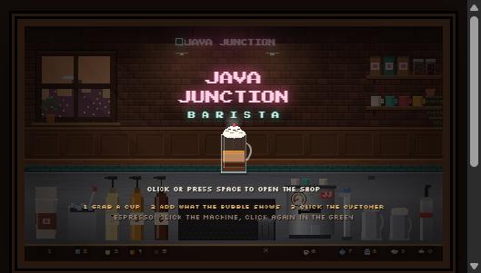 Java Junction Barista screenshot
